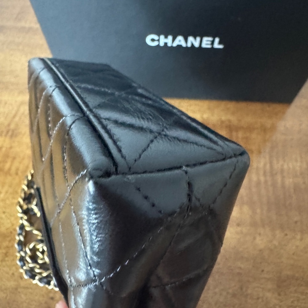 CHANEL Black Quilted Mini Kelly Bag with GHW - Picture 8 of 13